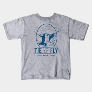 Fly Fishing, fresh water shirt Kids T-Shirt